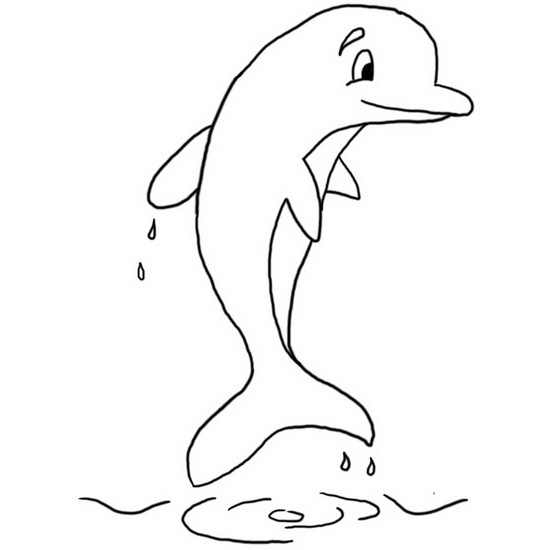 Pobarvanka Delfin